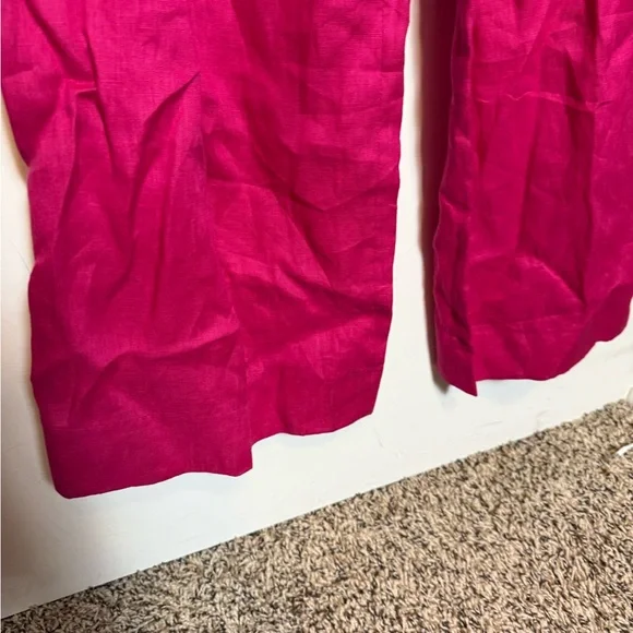 NWOT SALONI Rachel Pink wide leg Jumpsuit in Bright Berry
Linen - Picture 6 of 8